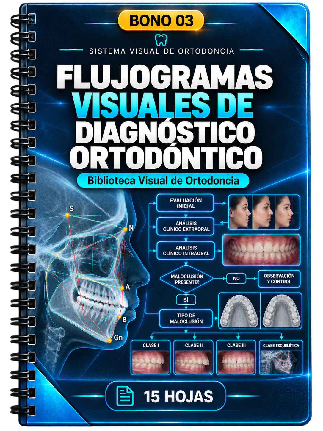 Capa del BONO 03: Flujogramas Visuales de Diagnóstico Ortodóntico
