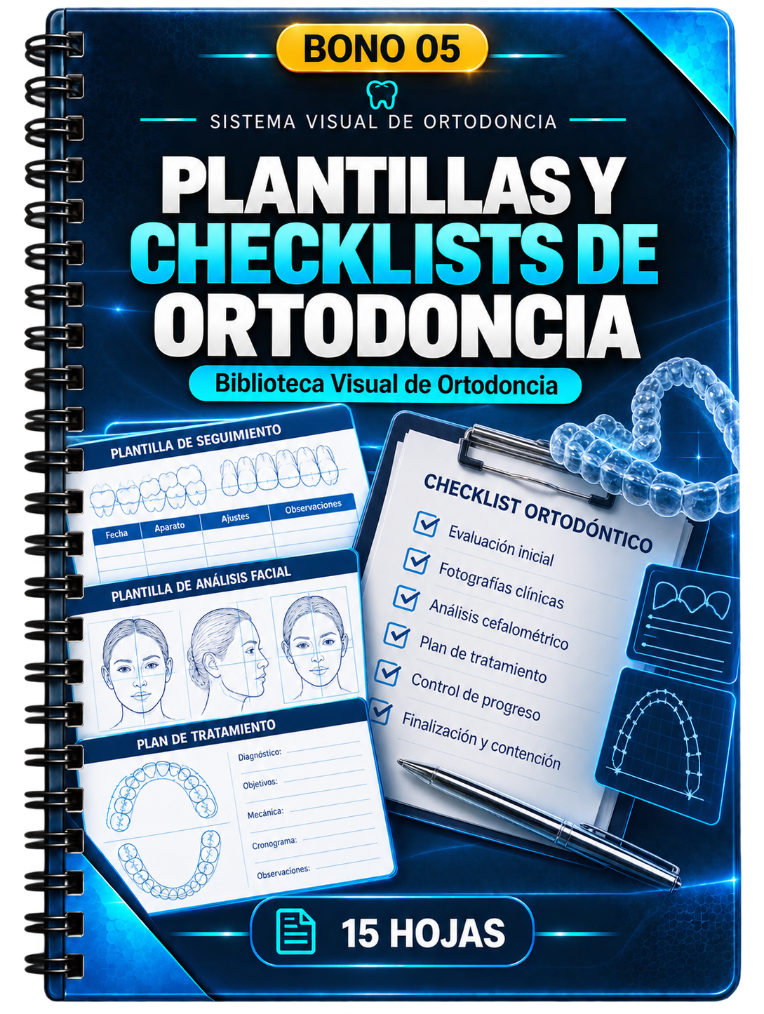 Capa del BONO 05: Plantillas y Checklists de Ortodoncia