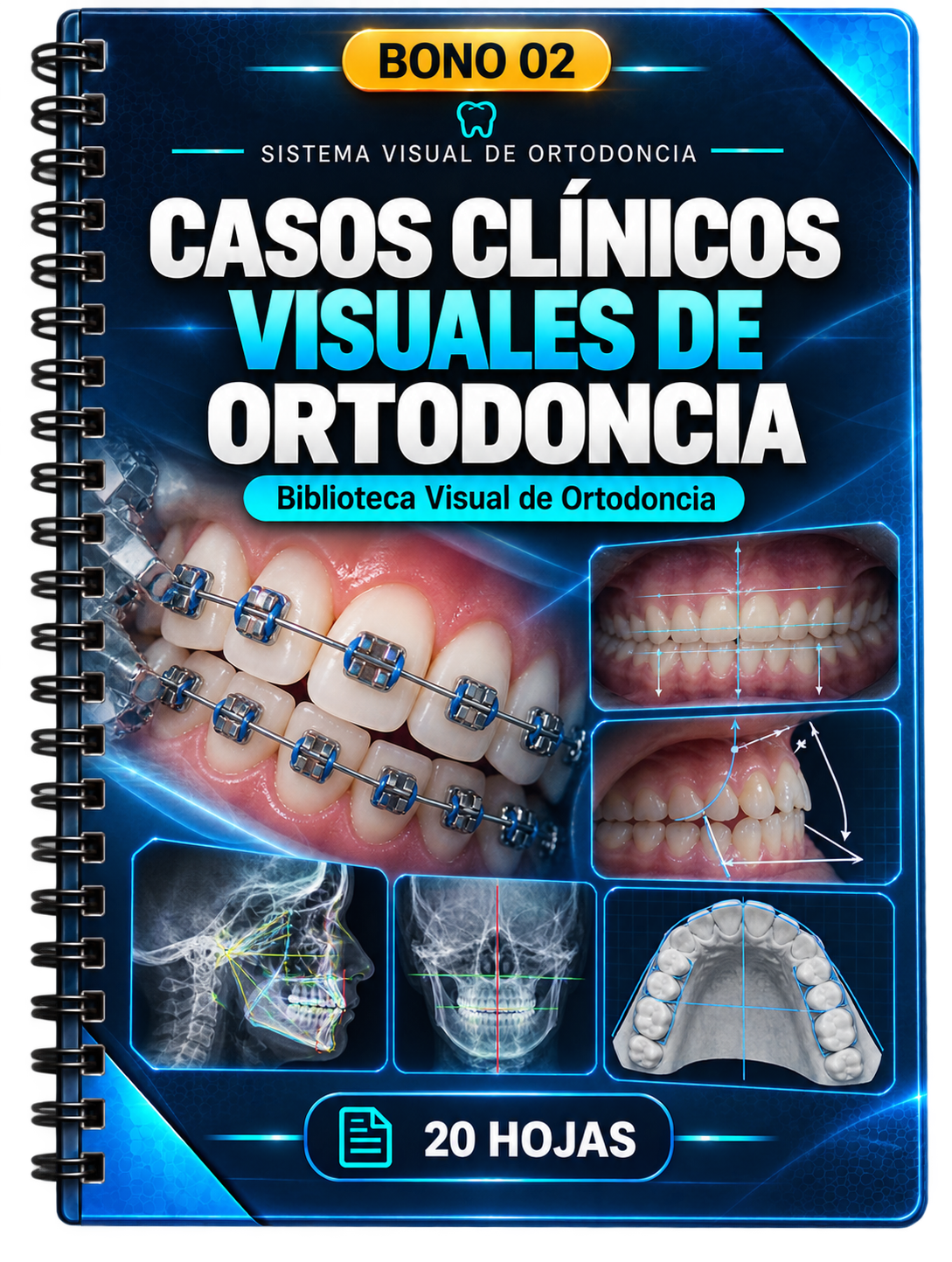 Capa del BONO 02: Casos Clínicos Visuales de Ortodoncia